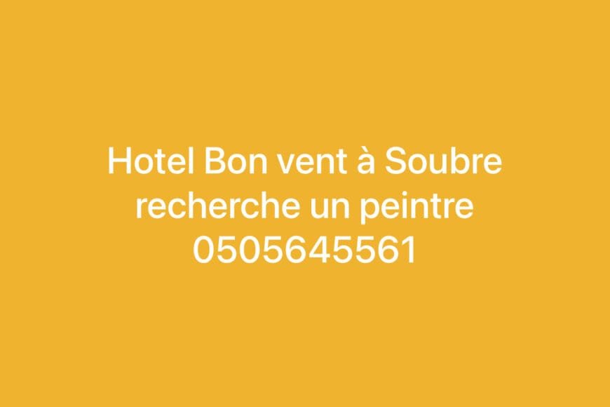 Hotel Bon vent à Soubre recherche un peintre