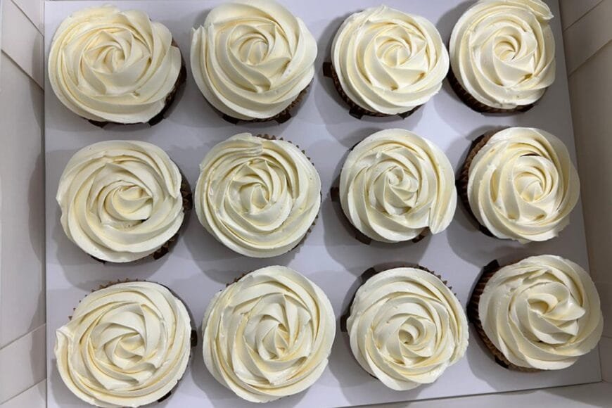 12 cupcakes vanille