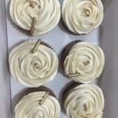 6 cupcakes vanille