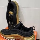 Nike Air Max 97 – Or Métallique & Noir