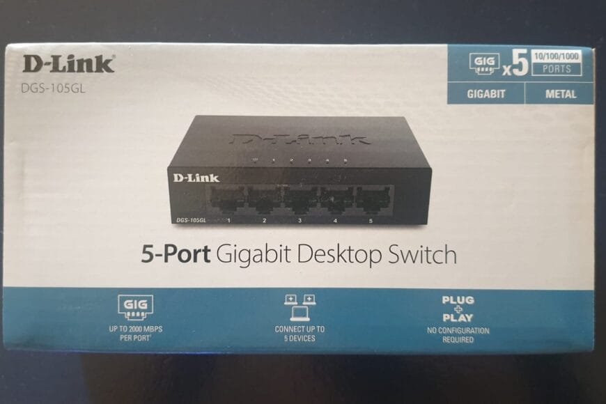 Switch Ethernet D-link 5 ports gigabit