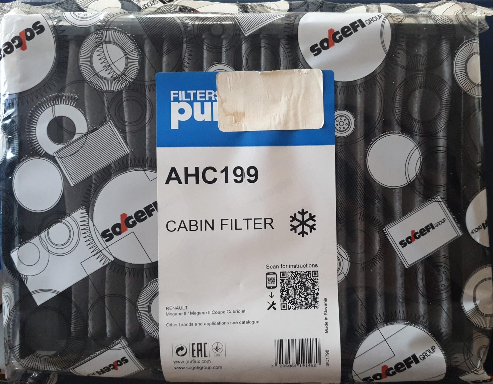 Filtre d’habitacle voiture