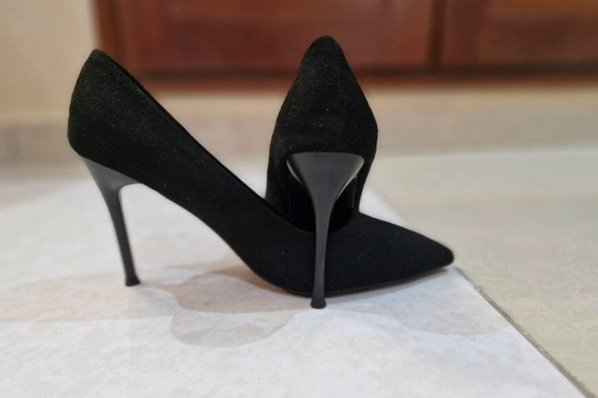 Escarpins en daim