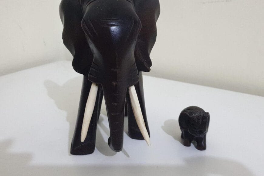 Elephant sculpté décoration