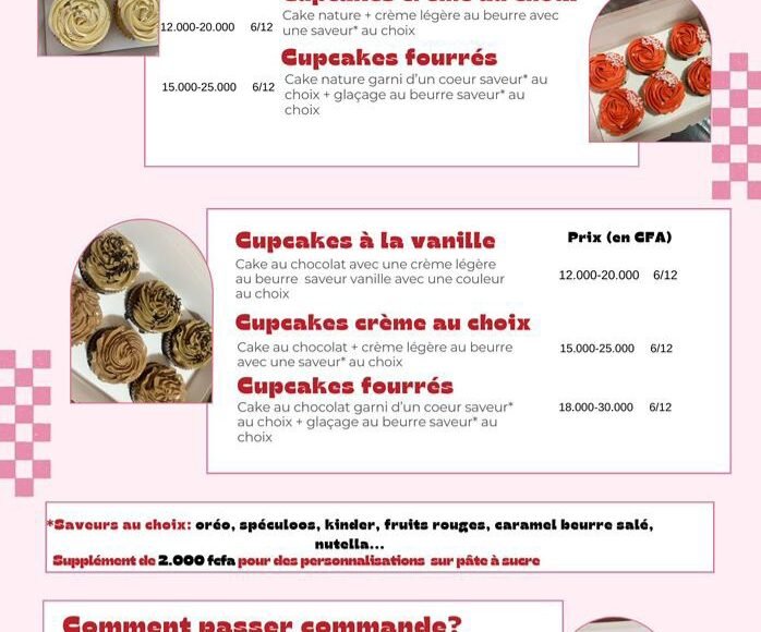 Carte des prix