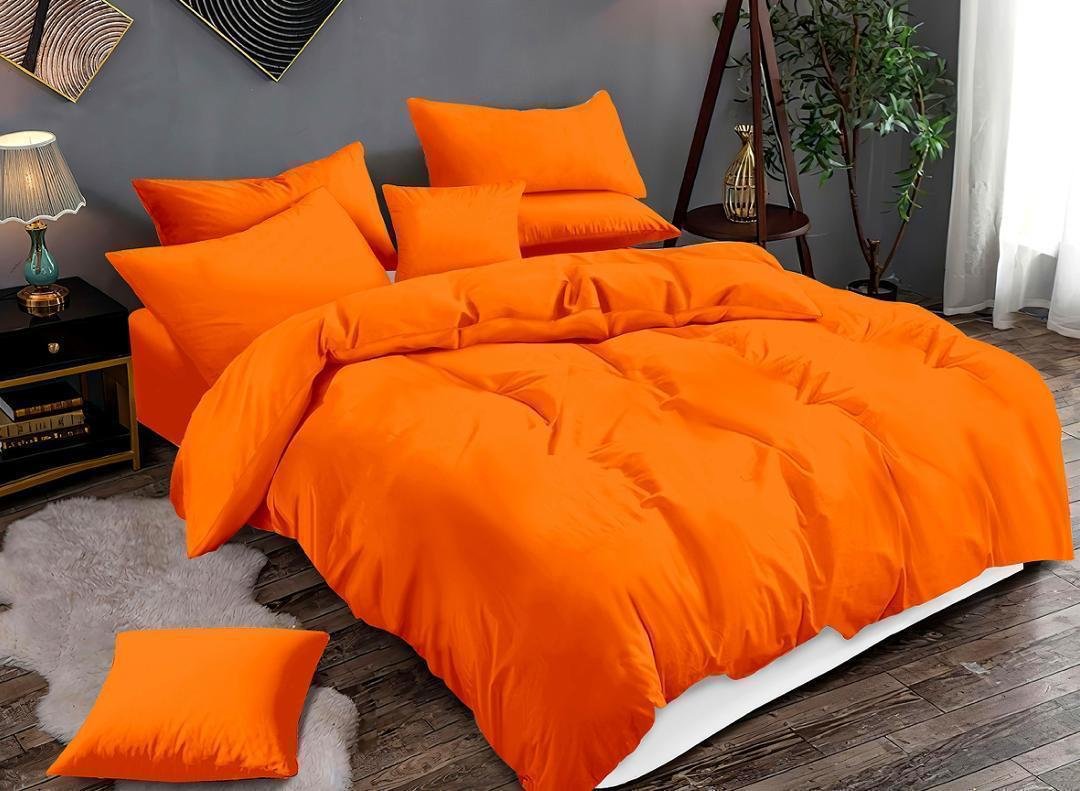 Orange 2 draps et 2 taies