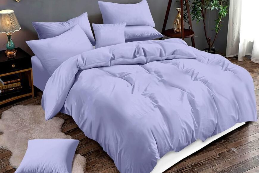 2 draps + 2 taies en coton