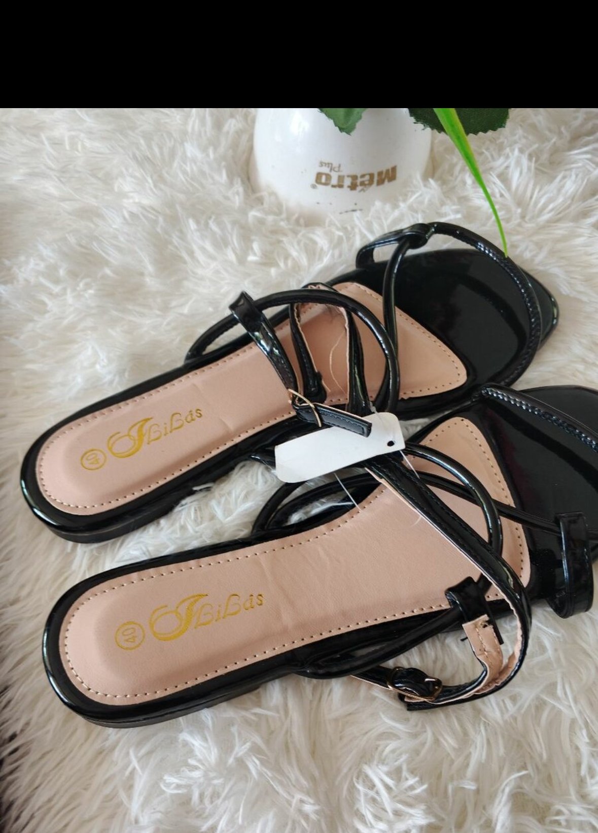 Sandales noires élégantes