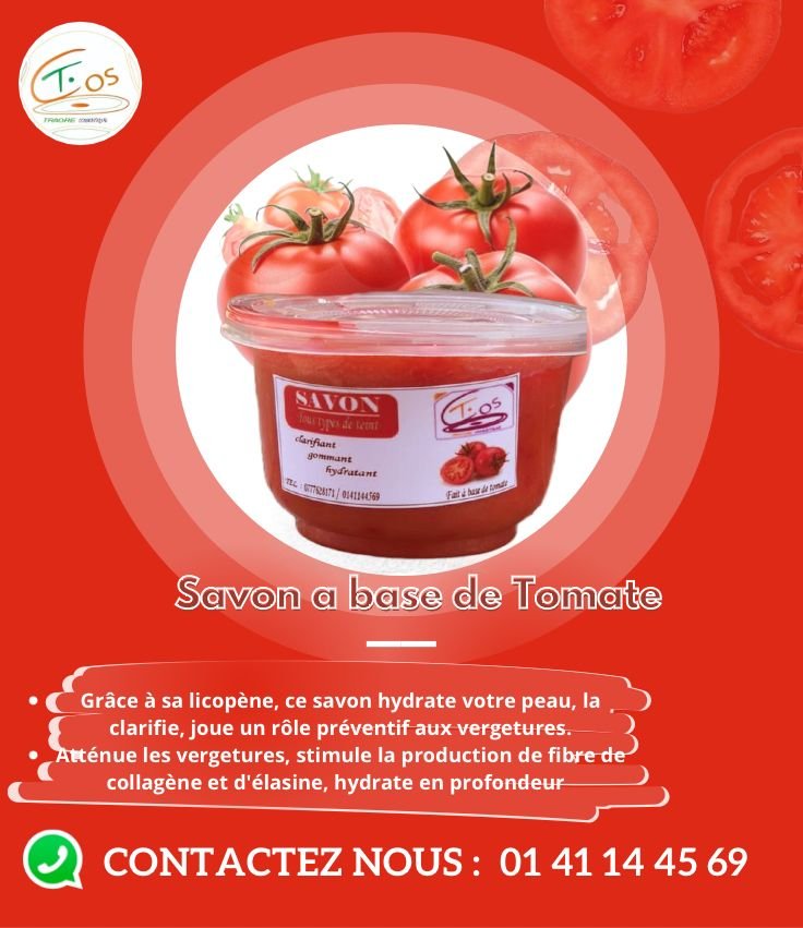 Savon naturel base Tomate