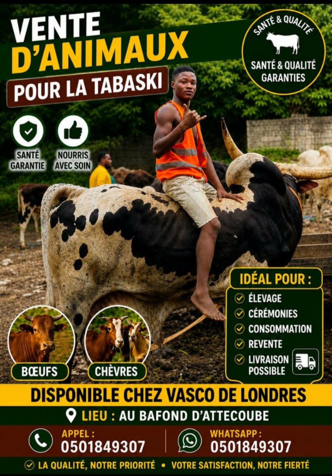 Vente d’animaux Tabaski