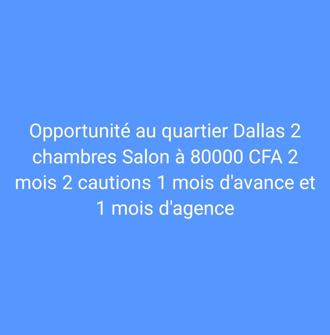 Opportunité quartier Dallas