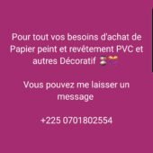 Vente papier peint et déco