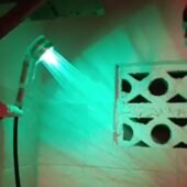 Pommeau de douche LED multicolore