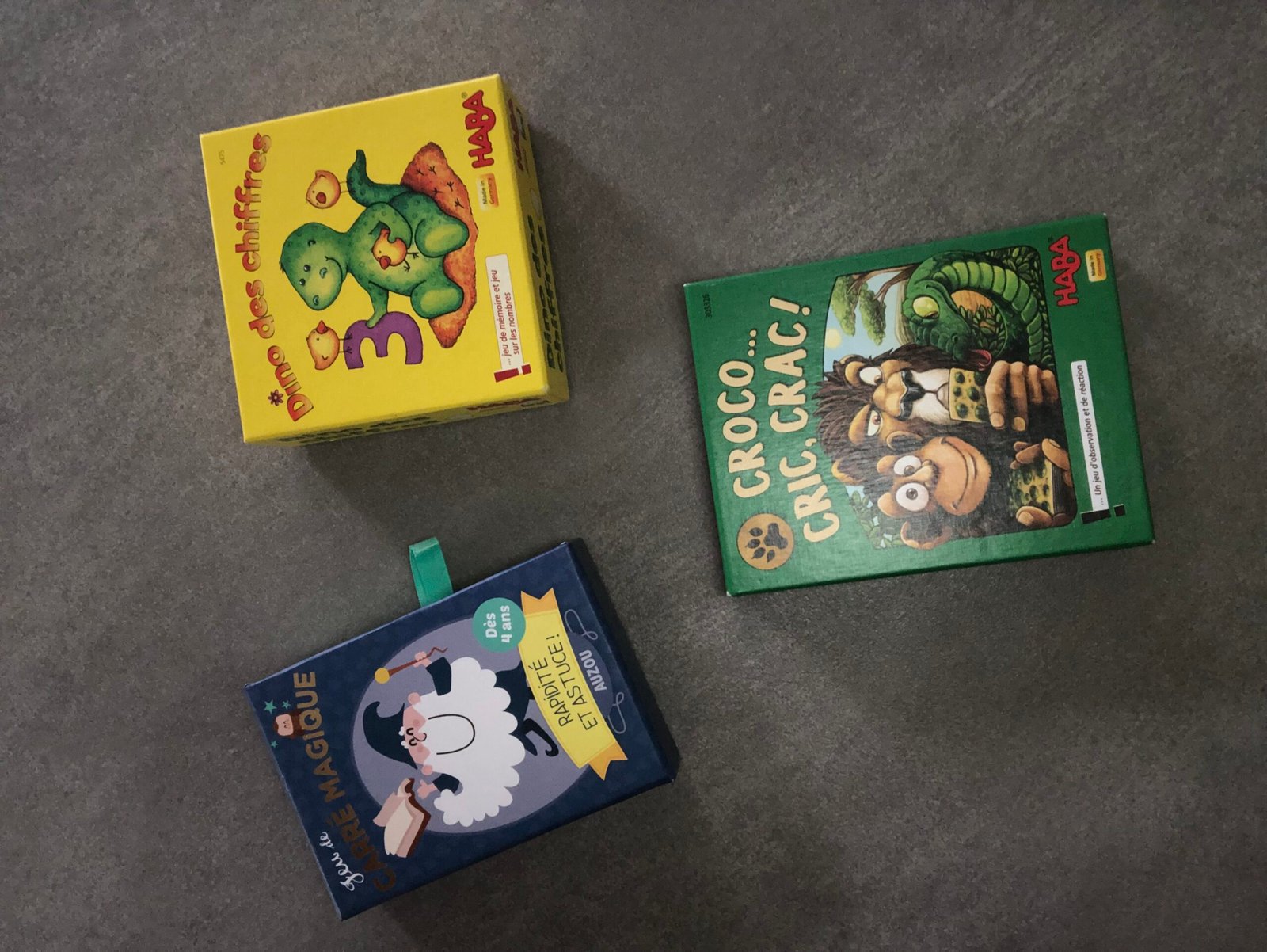 Lot de 3 jeux de société