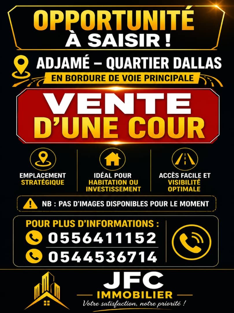 Cour à vendre Adjamé Dallas