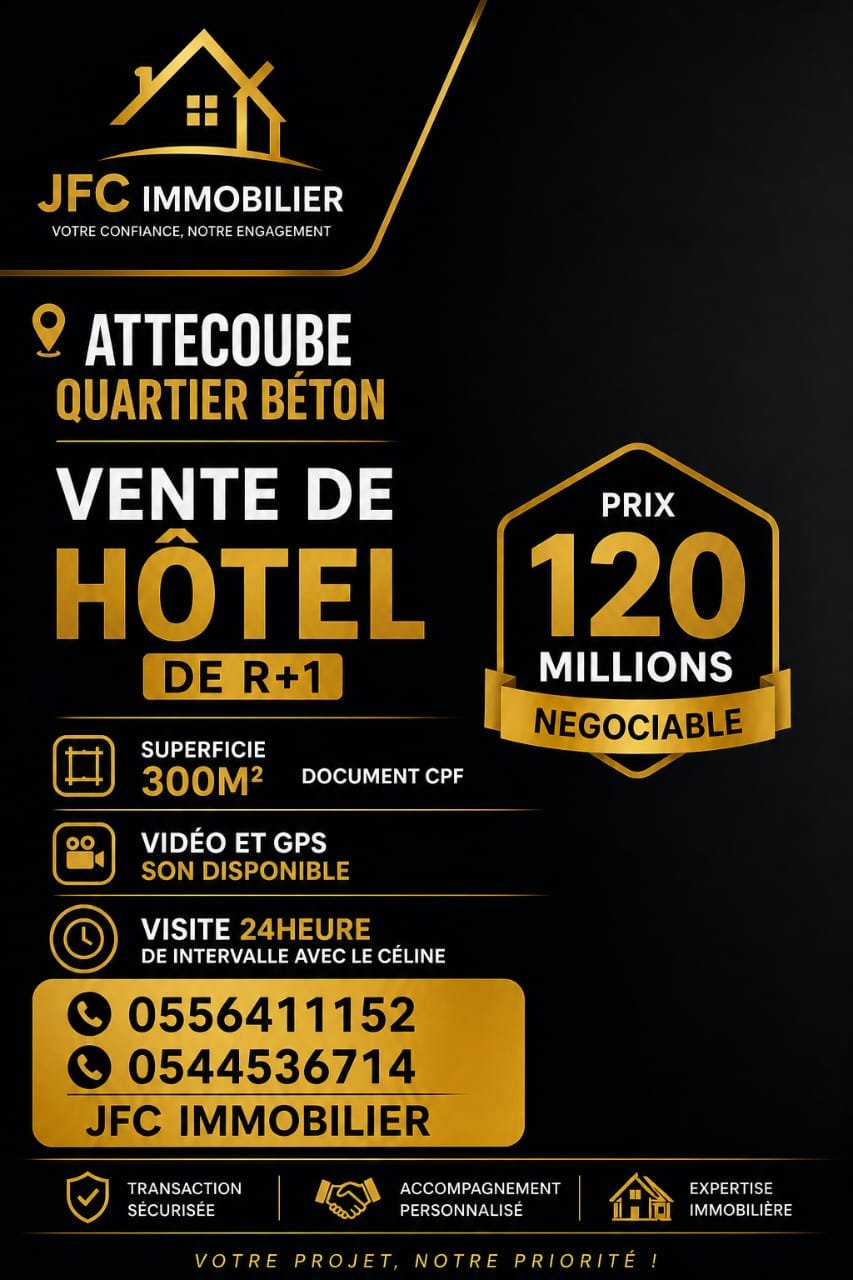 Hôtel 300 m2 à vendre