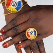 Vente de de bracelet et bague en pagne