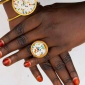 Vente de de bracelet et bague en pagne