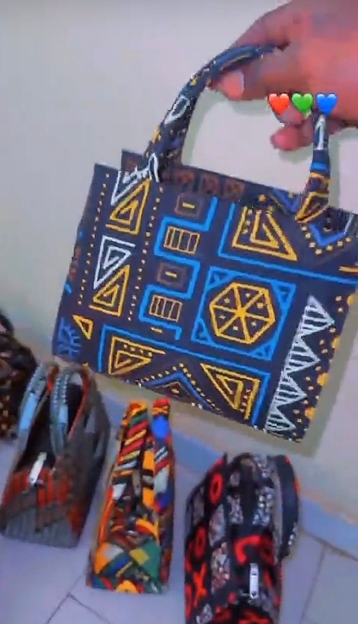 Sacoche en wax à vendre