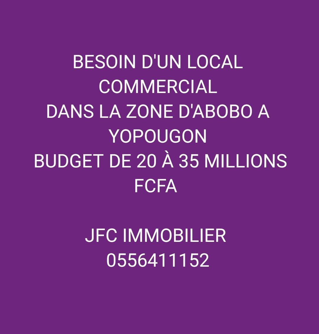Recherche Local commercial