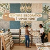 Vends papier peint, déco et PVC