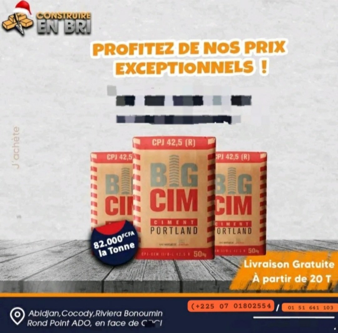Ciment à vendre