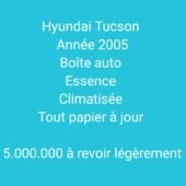 À VENDRE HYUNDAI TUCSON 2005