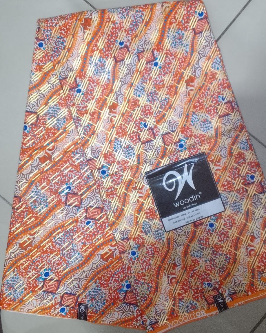 Woodin vague doré, orange, bleu