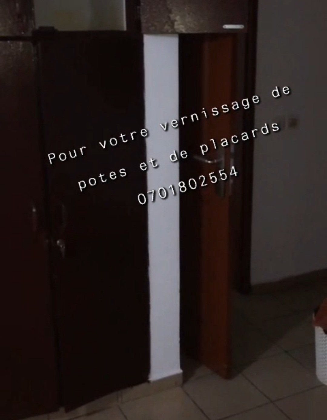 Vernissage portes et placards