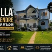 VILLA RIVIERA M’BADON À VENDRE