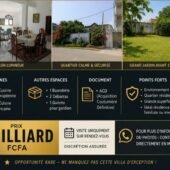 VILLA RIVIERA M’BADON À VENDRE