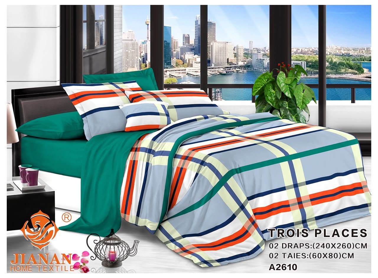 Parures Jianan carreaux multicolores