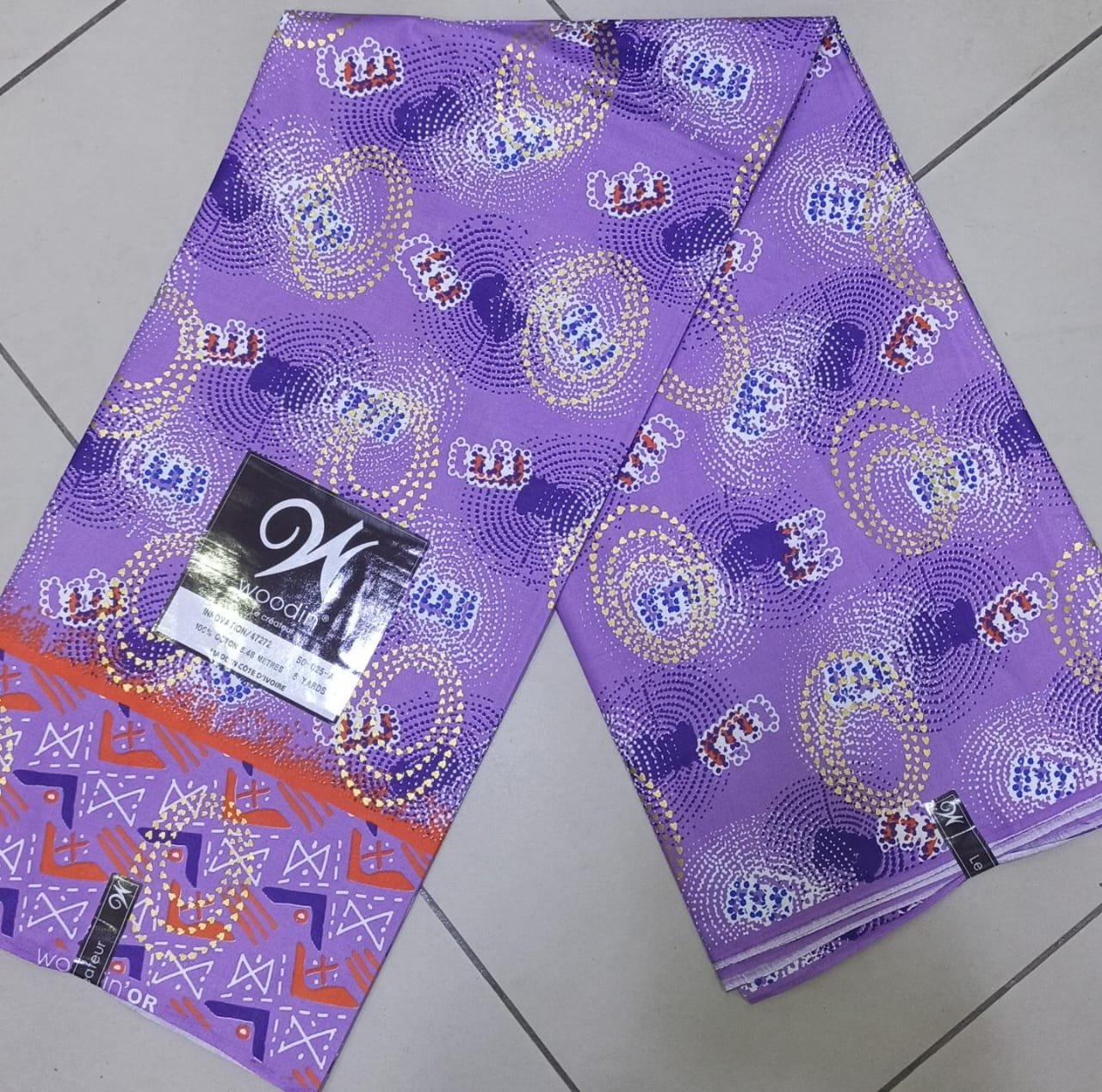 Pagne woodin violet bleu, Orange Touché Doré