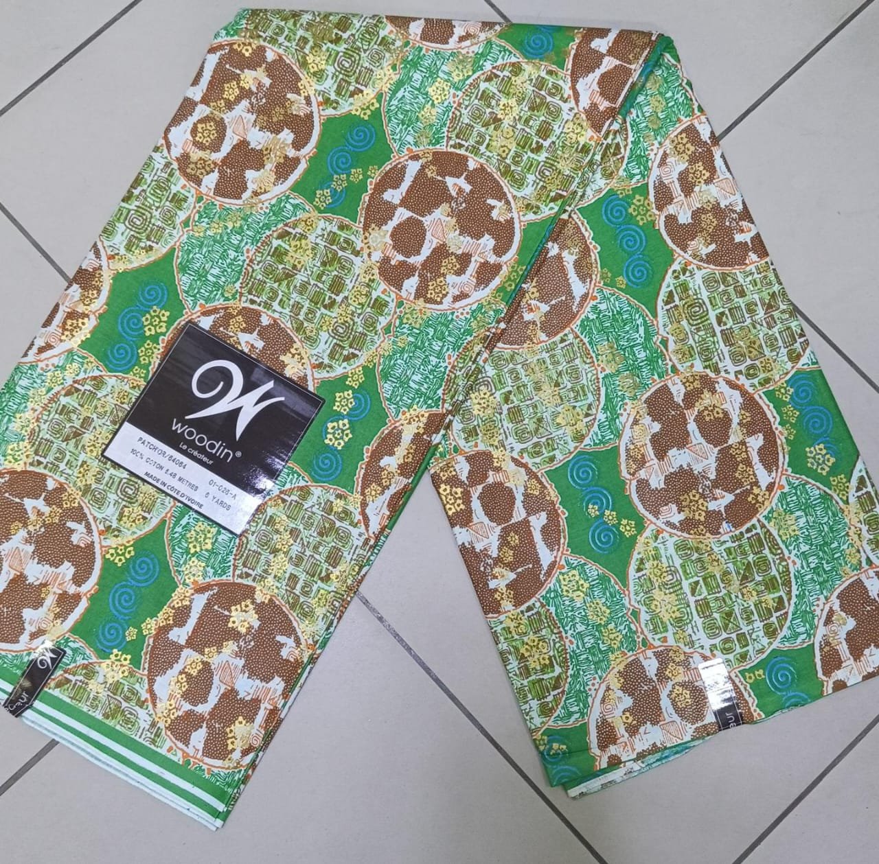 Pagne woodin Cercles de la terre Vert Marron