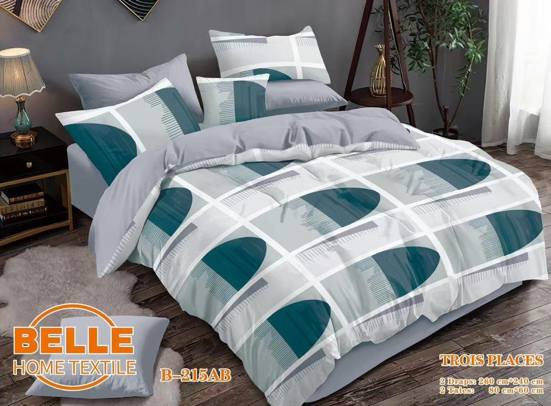 Parure de lit – Art Déco Géométrique – Vert Gris