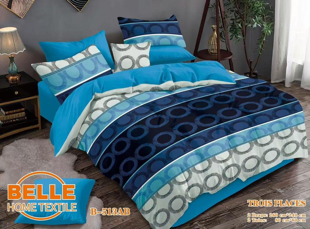Parure de lit – Motif Cercles en Bandes