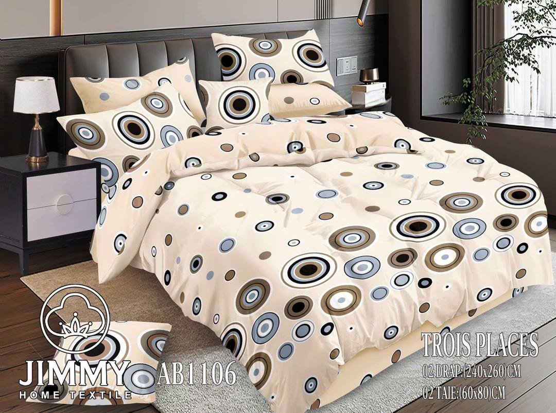 Parure de lit – Bulles Graphique – Beige Marron