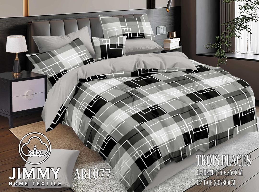 Parure de lit – Lignes Géométriques – 2 Draps+ 2 taies