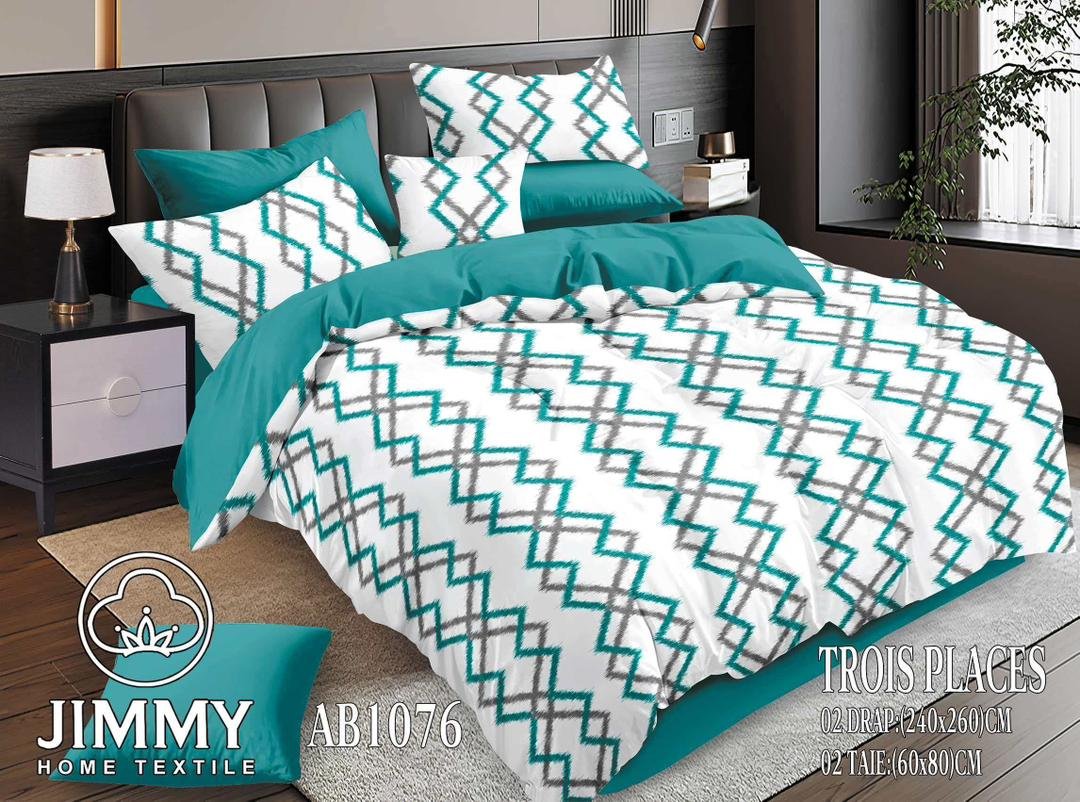 Parure de lit – Losanges Turquoise – Géométrique