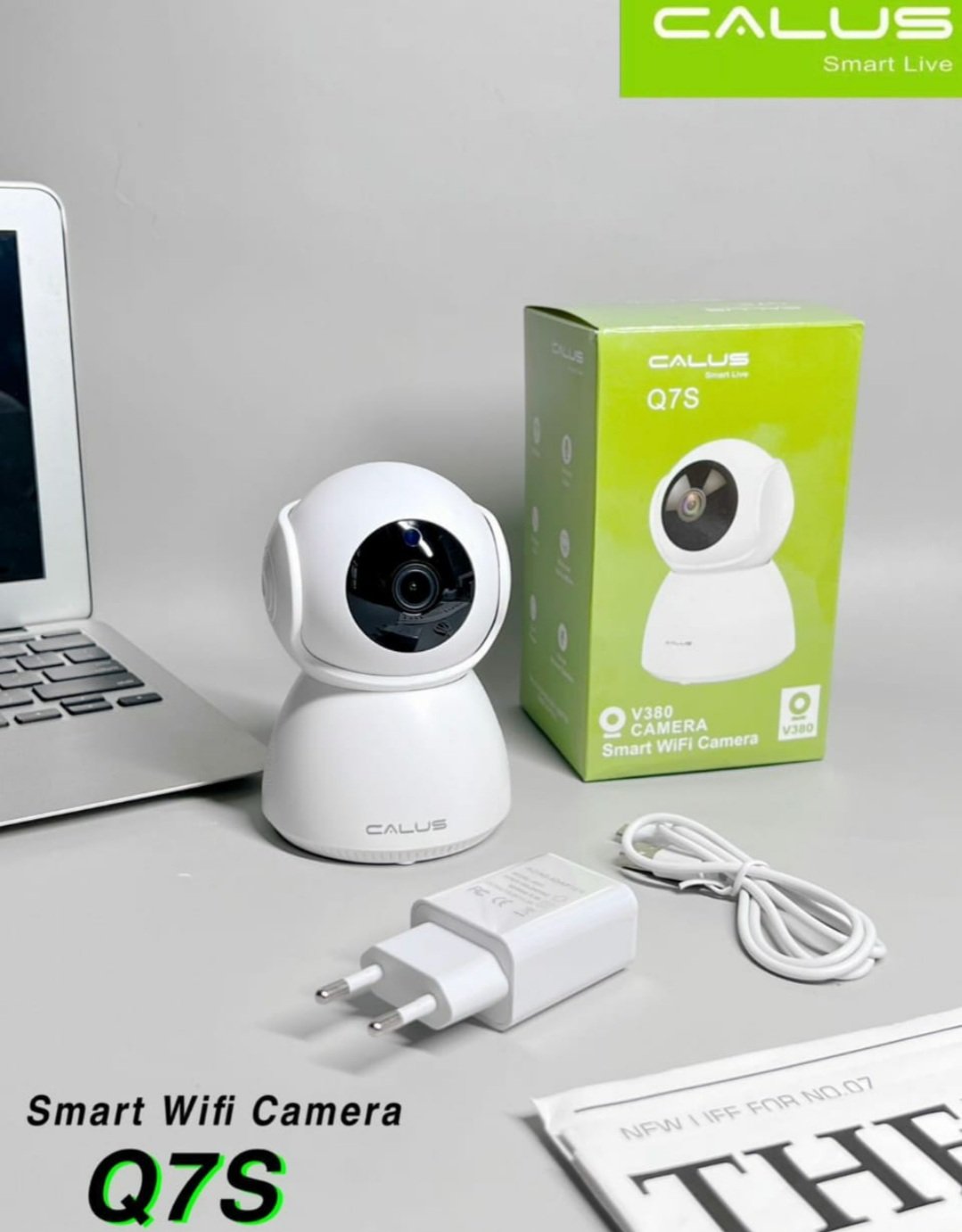 Caméra de Surveillance WIFI CALUS Q7S V380 – 360° + Vision Nocturne