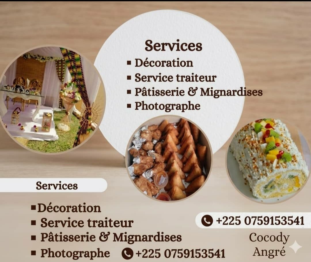 Service Traiteur – Cocody Angré