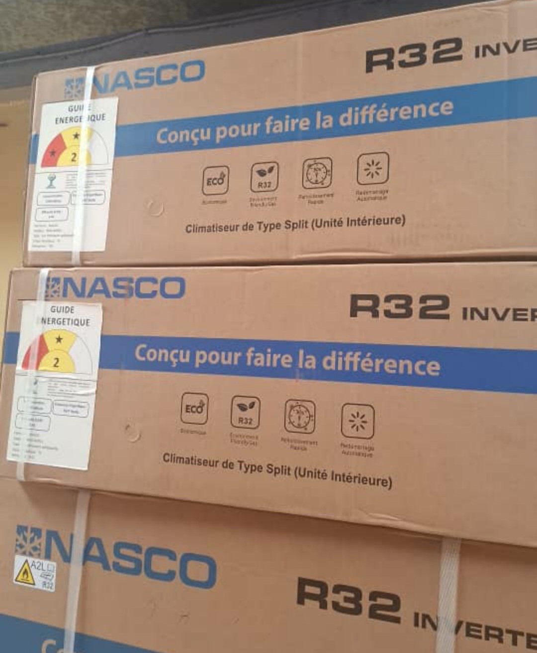 NASCO CLIMATISEURS R32 INVERTER – Split Neuf