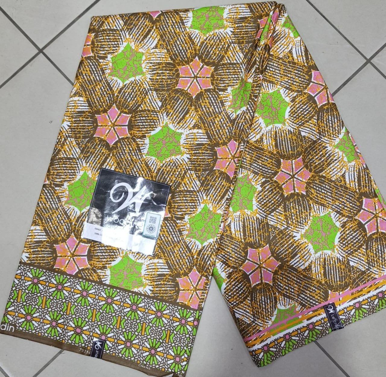 Woodin Vintage Fleuri Marron & Vert