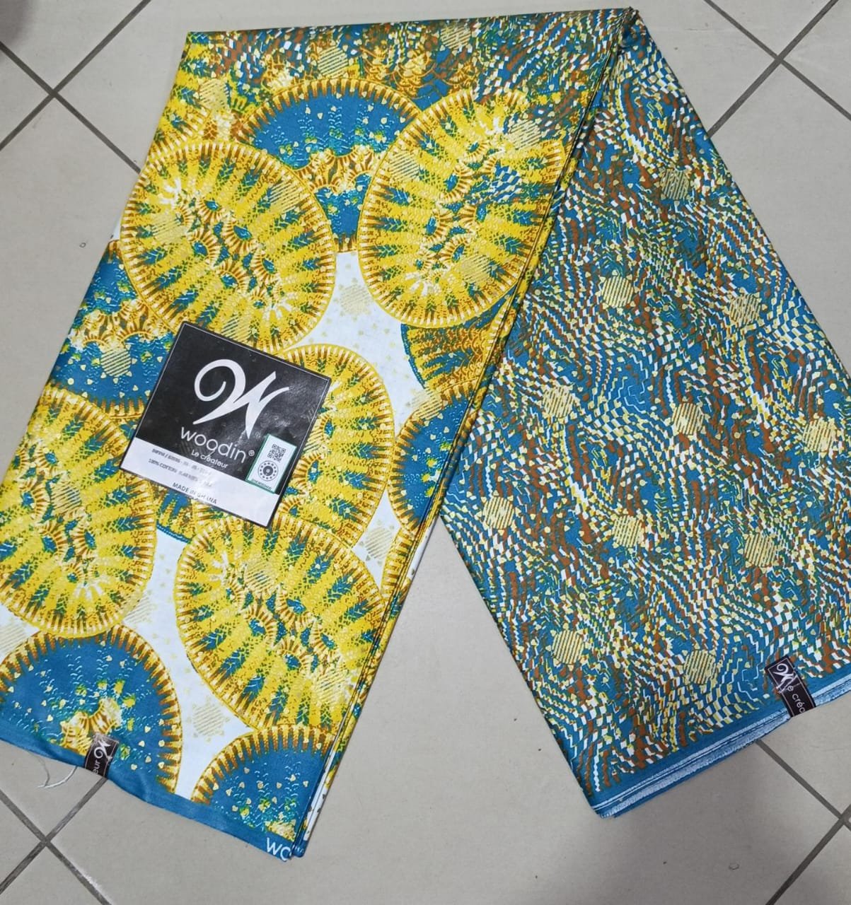 Pagne Woodin Soleils & Éventails Jaune & Bleu
