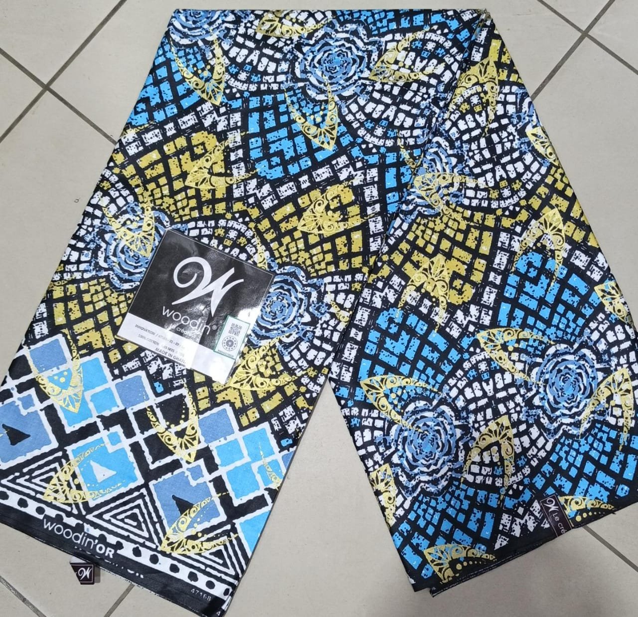 Woodin Mosaïque Royale Bleu Or