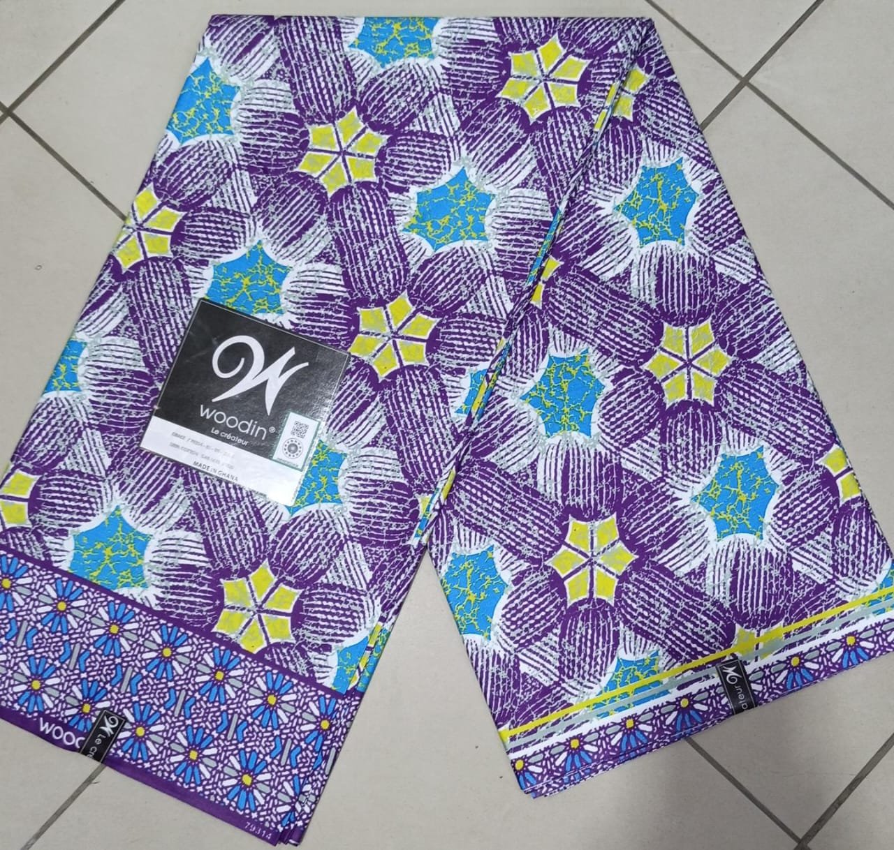 Pagne Woodin Étoiles Géométrique Violet & Bleu