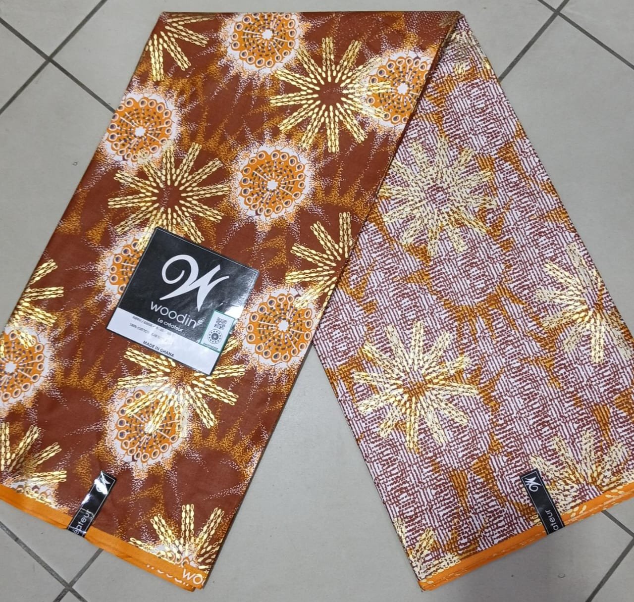 Pagne Woodin Soleil Marron & Or