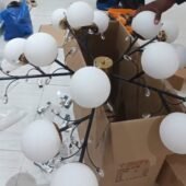 Installation lustres et luminaires