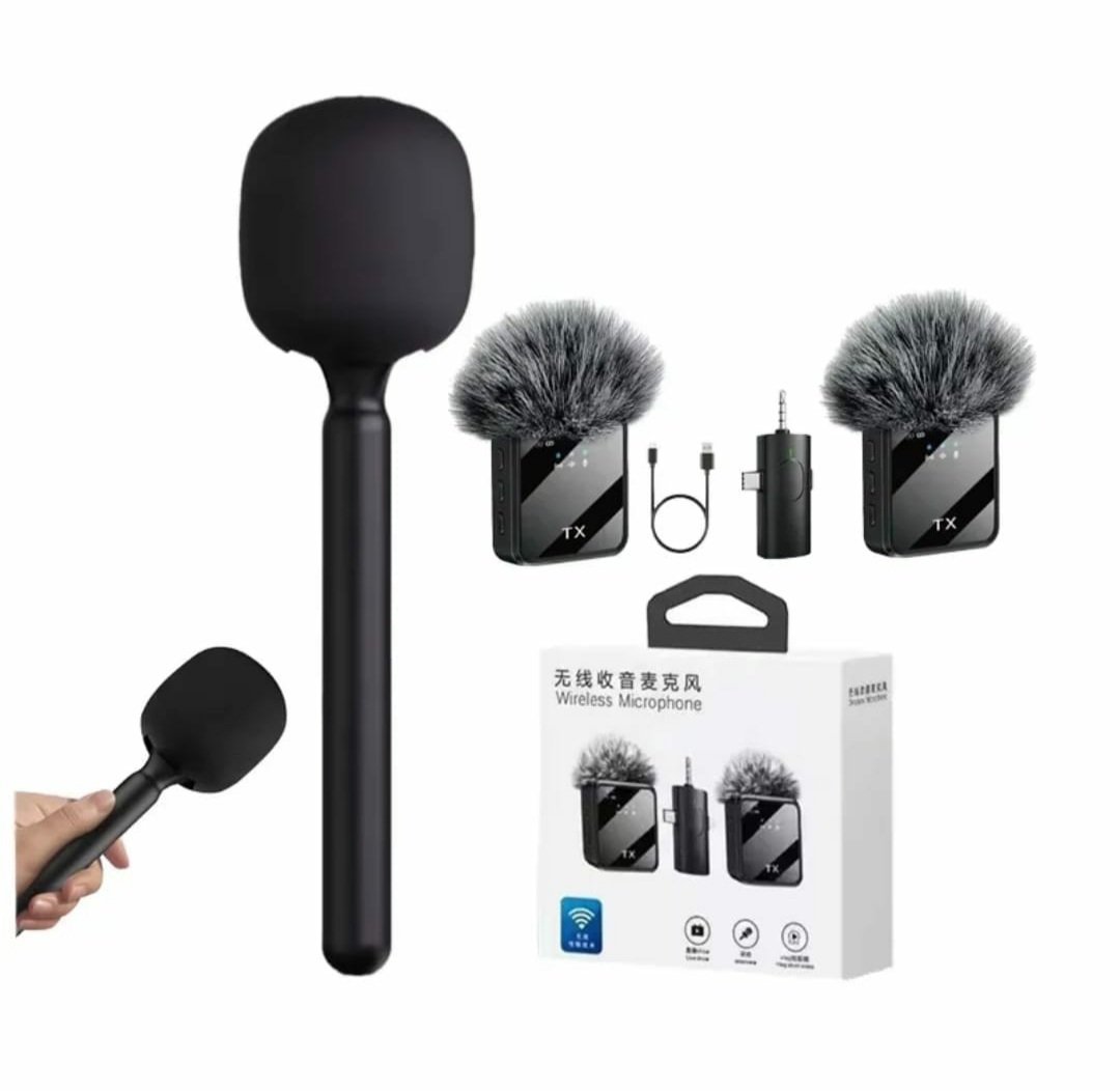 KIT MICRO SANS FIL F16 DOUBLE + POIGNÉE INTERVIEW