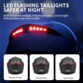 CASQUE MOTO AVEC LED ARRIÈRE MODULABLE ANDA